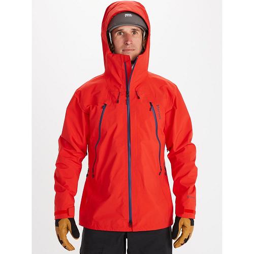 Marmot Alpinist Rain Jacket For Mens Red KYC714903